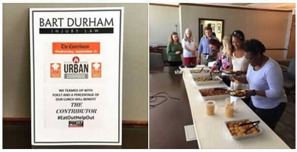eat out help out nashville bart durham injury law giveback - Bart Durham
